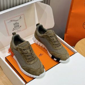 hermes bouncing sneakers brown