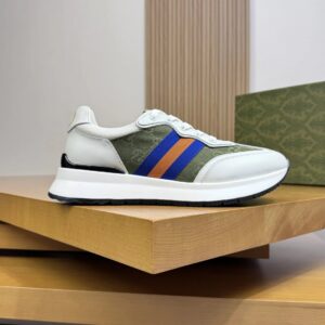 gucci ​re motion premium sneakers white green