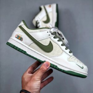 gucci x nike dunk low white green