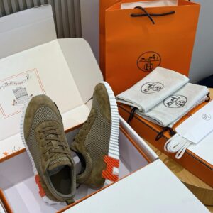 hermes bouncing sneakers brown