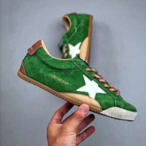 golden goose true star sneakers green