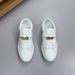 hermes day nappa sneakers white