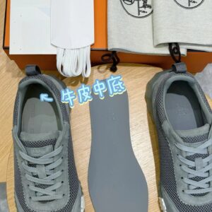 hermes bouncing sneakers grey