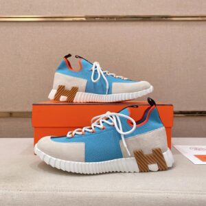 hermes lift slip ons sneakers blue white