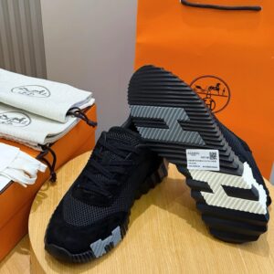 hermes bouncing sneakers black