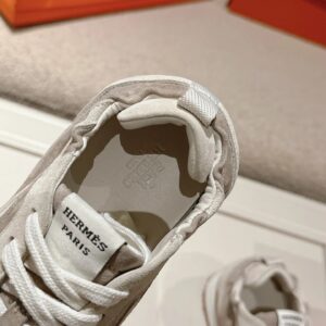 hermes jet suede sneakers off white