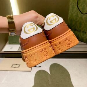 gucci casual sneakers brown
