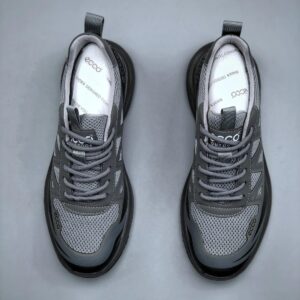 ecco grey running shoes