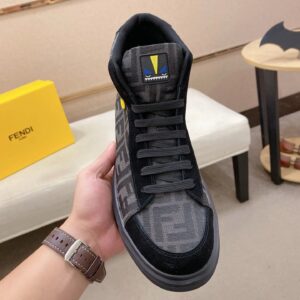 fendi high top sneakers black