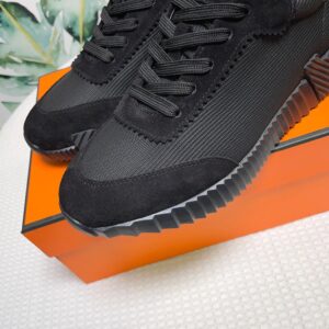 hermes bouncing casual sneakers black