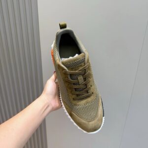 hermes bouncing sneakers brown