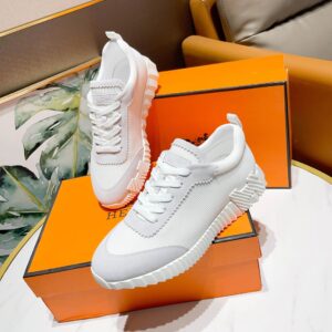 hermes bouncing casual sneakers white