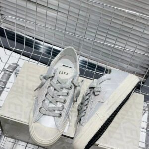 golden goose vstar2 sneakers silver
