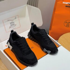 hermes bouncing sneakers black