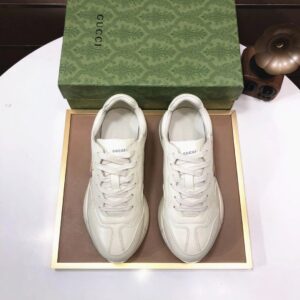 gucci rhyton clunky sneakers white orange