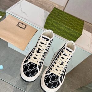 gucci platform sneakers black