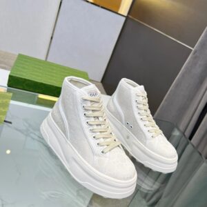 gucci platform sneakers white