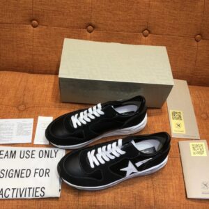 golden goose running sneakers black