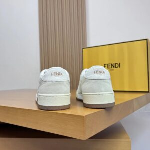 fendi suede sneakers white