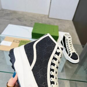 gucci platform sneakers black