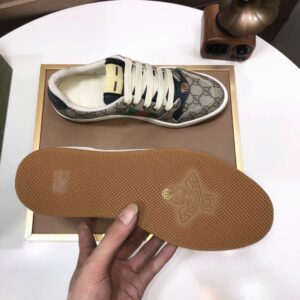 gucci distressed screener sneaker grey