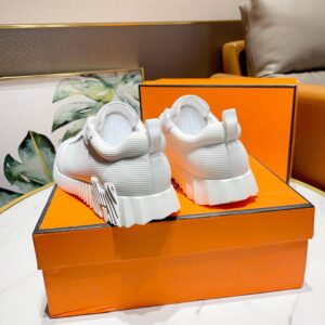 hermes bouncing casual sneakers white