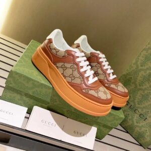 gucci casual sneakers brown
