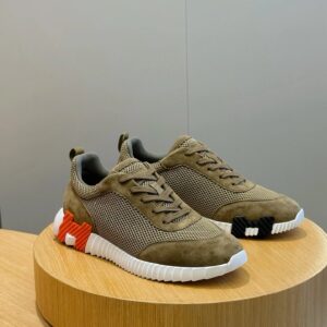 hermes bouncing sneakers brown