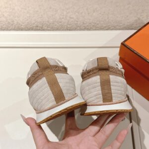 hermes jet suede sneakers beige