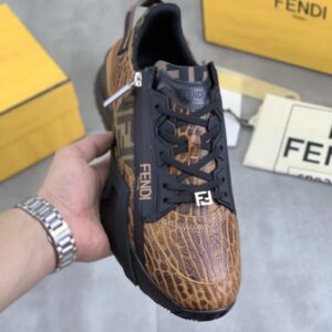 fendi flow casual sneakers cowhide multicolor
