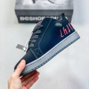 dc shoes street style sneakers, black