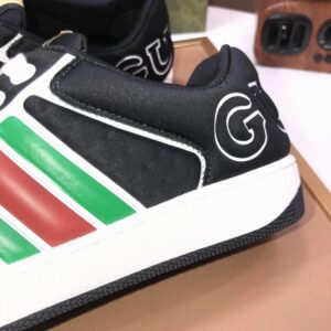 gucci distressed screener sneaker black