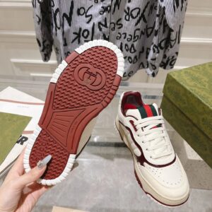 gucci re web sneakers white red