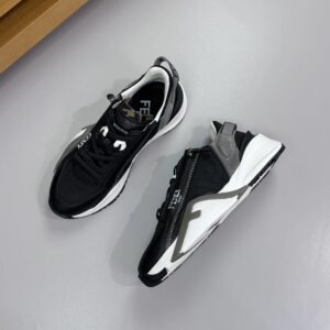 fendi flow men's fashion sneakers black