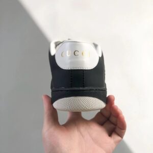 gucci distressed screener sneaker black