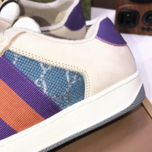 gucci distressed screener sneaker blue