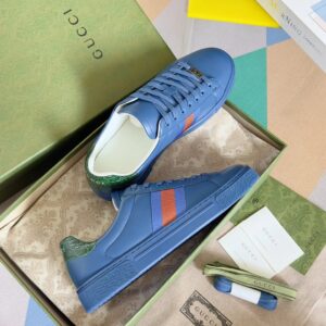 gucci ace bee sneakers blue