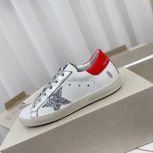 golden goose sstar sneakers red glitter