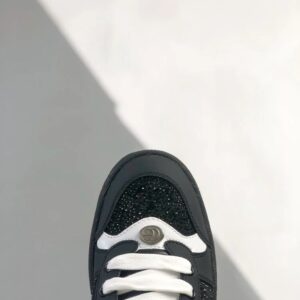 gucci distressed screener sneaker black