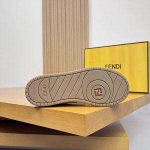 fendi suede sneakers white