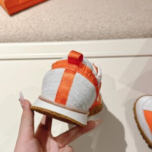 hermes jet suede sneakers orange