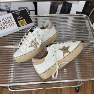 golden goose hi star sneakers brown gold