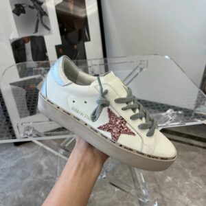 golden goose hi star sneakers pink star