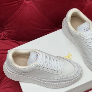 chloe white casual sneakers