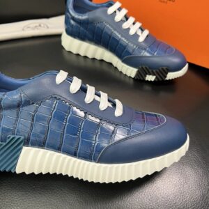 hermes bouncing luxury sneakers blue