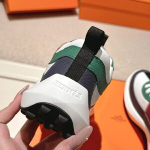 hermes loop leather sneakers multi color