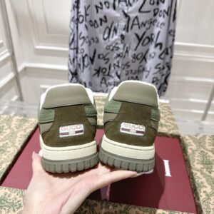 gucci re web sneakers olive