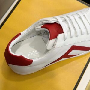 fendi ff men's sneakers white red