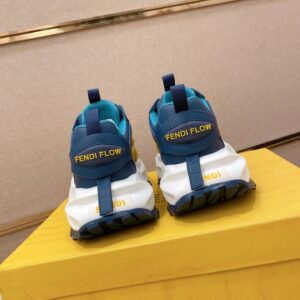 fendi flow cowhide sneakers blue