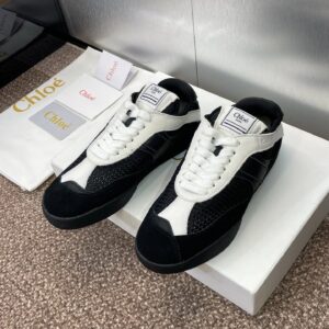 chloe sneakers black white